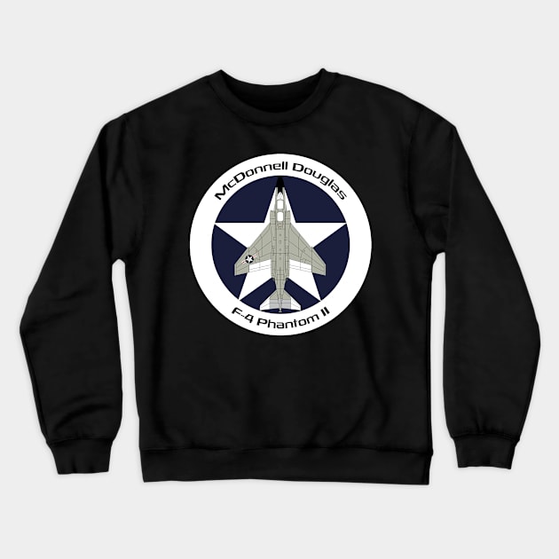 McDonnell Douglas F-4 Phantom II (US Navy/Marines) Crewneck Sweatshirt by BearCaveDesigns